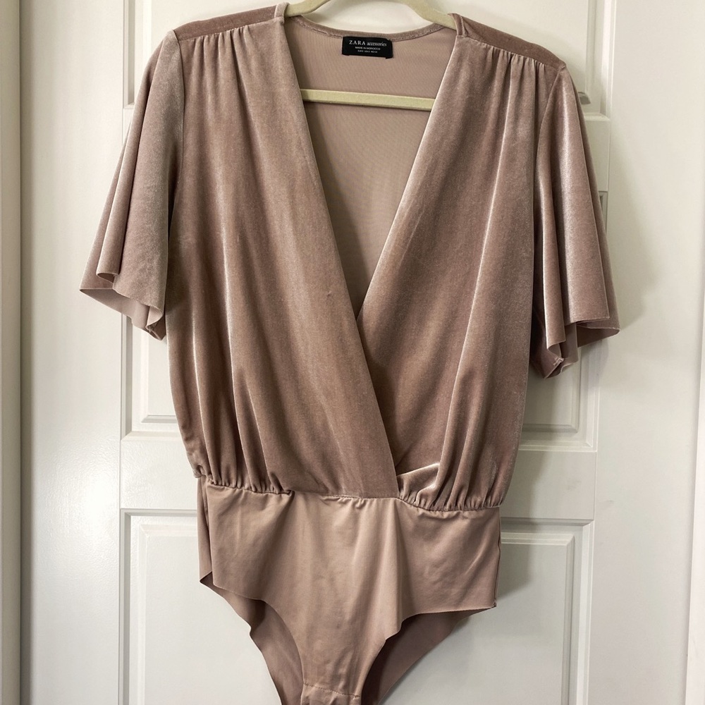 Zara Velvet Bodysuit